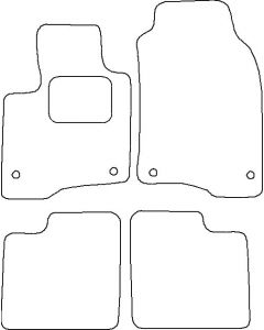 Fiat Panda III 2012 - Mattenset