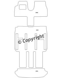 Fiat Ulysse II voor 6 stoelen 2002 - 2011 Mattenset