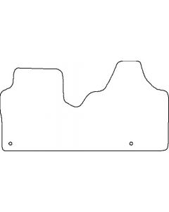 Velours Fiat Scudo Doorl.Voormat 2011- mattenset