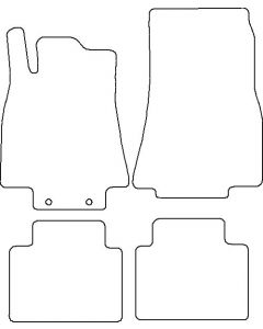 Mercedes W245 B-klasse 2005 - met originele bevestiging Mattenset