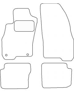 Velours Fiat Punto III 2012-2015 mattenset