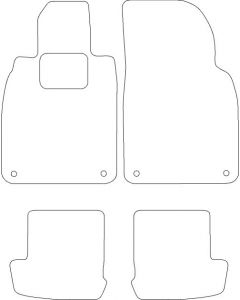 Mattenset Porsche 911 2016 - / Carrera MJ/Cabrio 2017-