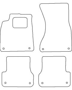 Velours Audi A7 Sportback 2010- mattenset