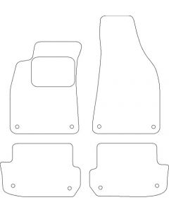 Velours Audi A4 cabrio 2000-2008 mattenset