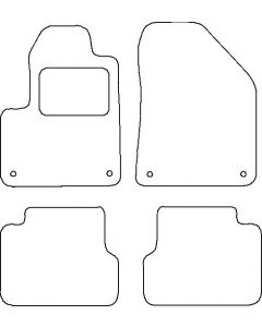 Jeep Cherokee KL 2013 - Mattenset