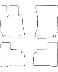 Velours Mercedes S klasse W221+Orig.bev. 2005- mattenset