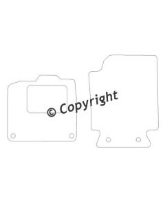 Mattenset Smart ForTwo Type II 2007 -