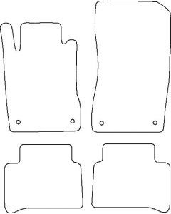 Velours Mercedes E Klasse W211+Orig.bev. 2002-2009 mattenset