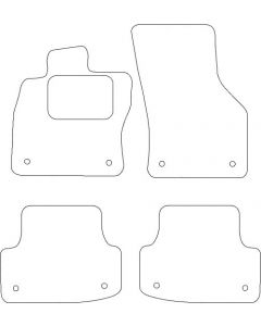 Velours Audi A3 Sportback 2016- mattenset