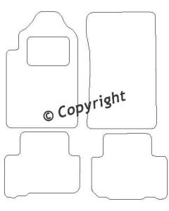 Mattenset Ssang Yong Rexton 2001 - 2012