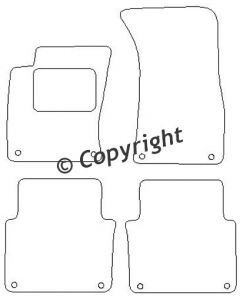 Velours Audi A8 2002-2010 mattenset