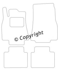 Velours Mercedes B klasse W245 2005-2011 mattenset