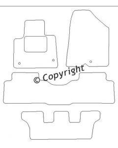 Hyundai Santa Fe 7 P 2012- Mattenset