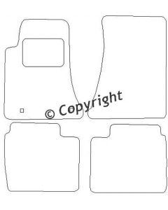 Velours Opel Omega A 1986-1994 mattenset