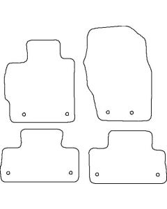 Mazda CX-7 diesel 2009 - (inkl orig. Ringen) Mattenset