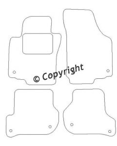 Mattenset Skoda Octavia I 2008 - 2010