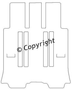 Mattenset Peugeot 807 2002 achter 7 stoelen