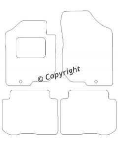 Velours Kia Carens 5p. 2006- mattenset