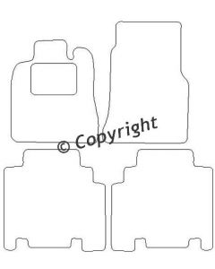 Velours Mercedes A klasse long W168 1998-2004 mattenset