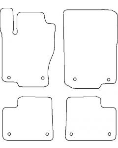 Mercedes W166 M-klasse 2011 - (met originele bevestiging) Mattenset