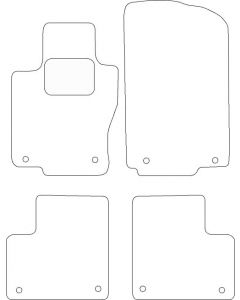 Mattenset Mercedes W166 GLE 2015 - 2019