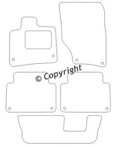 Velours Audi Q7 7P. 2006-2016. mattenset