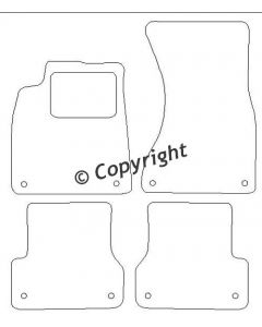 Velours Audi A6 Sedan 2011- mattenset