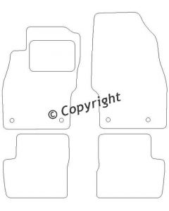 Mattenset Opel Corsa D 2006 -