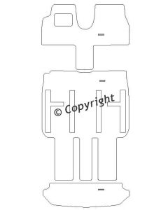 Mattenset Peugeot 807 2002 voor 6 stoelen