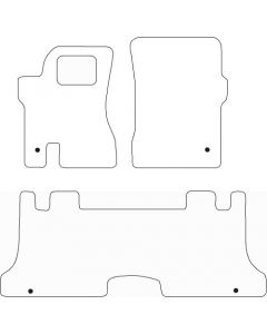 Mattenset Ssang Yong Rodius 5P & 7P voor + 2e rij 2013 -