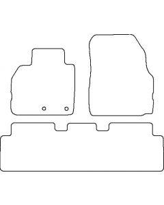 Mattenset Renault Scenic zonder vakjes voor 2003 -