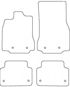 Velours Jaguar XF Station 2013- mattenset