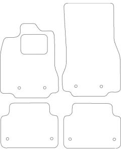 Velours Jaguar XF 2015- mattenset