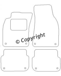 Velours Audi A6 2004-2007 mattenset