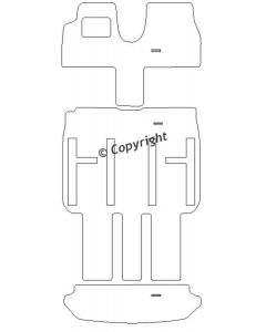 Fiat Ulysse II koffer 6 stoelen 2002 - 2011 Mattenset