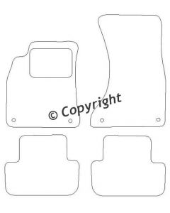 Velours Audi A4 2008-10/2015 mattenset