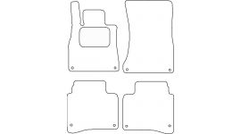Velours Mercedes S klasse lang V222 2014- mattenset