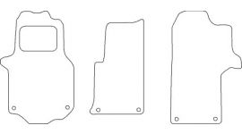 Velours VW Crafter II Bankuitvoering  2017- mattenset